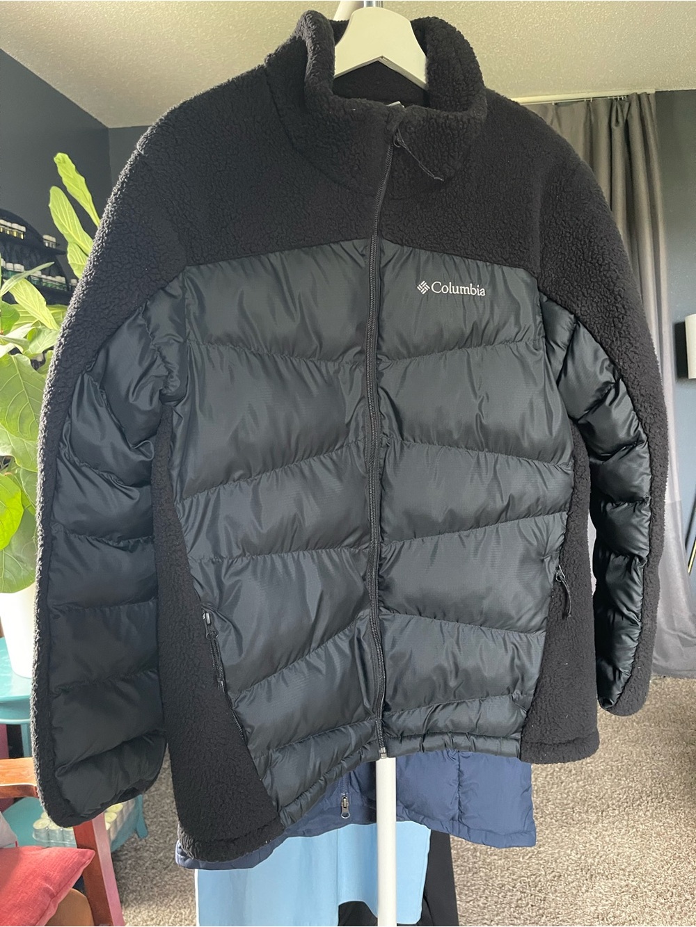 Columbia Black Puffer & Fleece Jacket